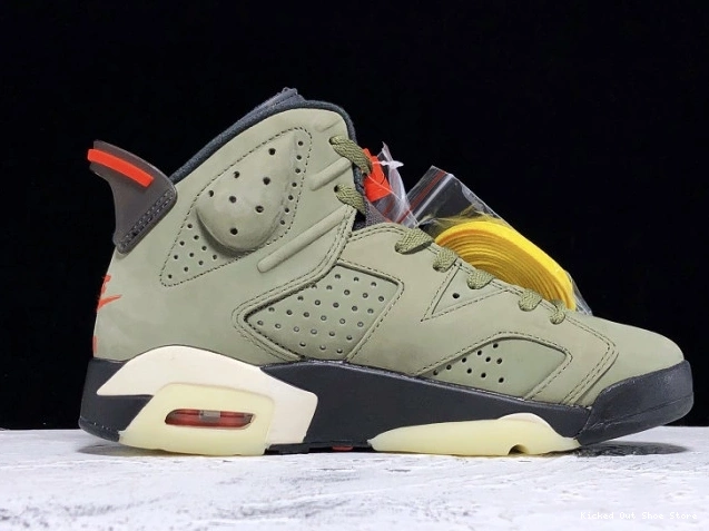 Kick Theory Scott Air CN1084-200 6 Olive Travis Jordan Medium x 0819